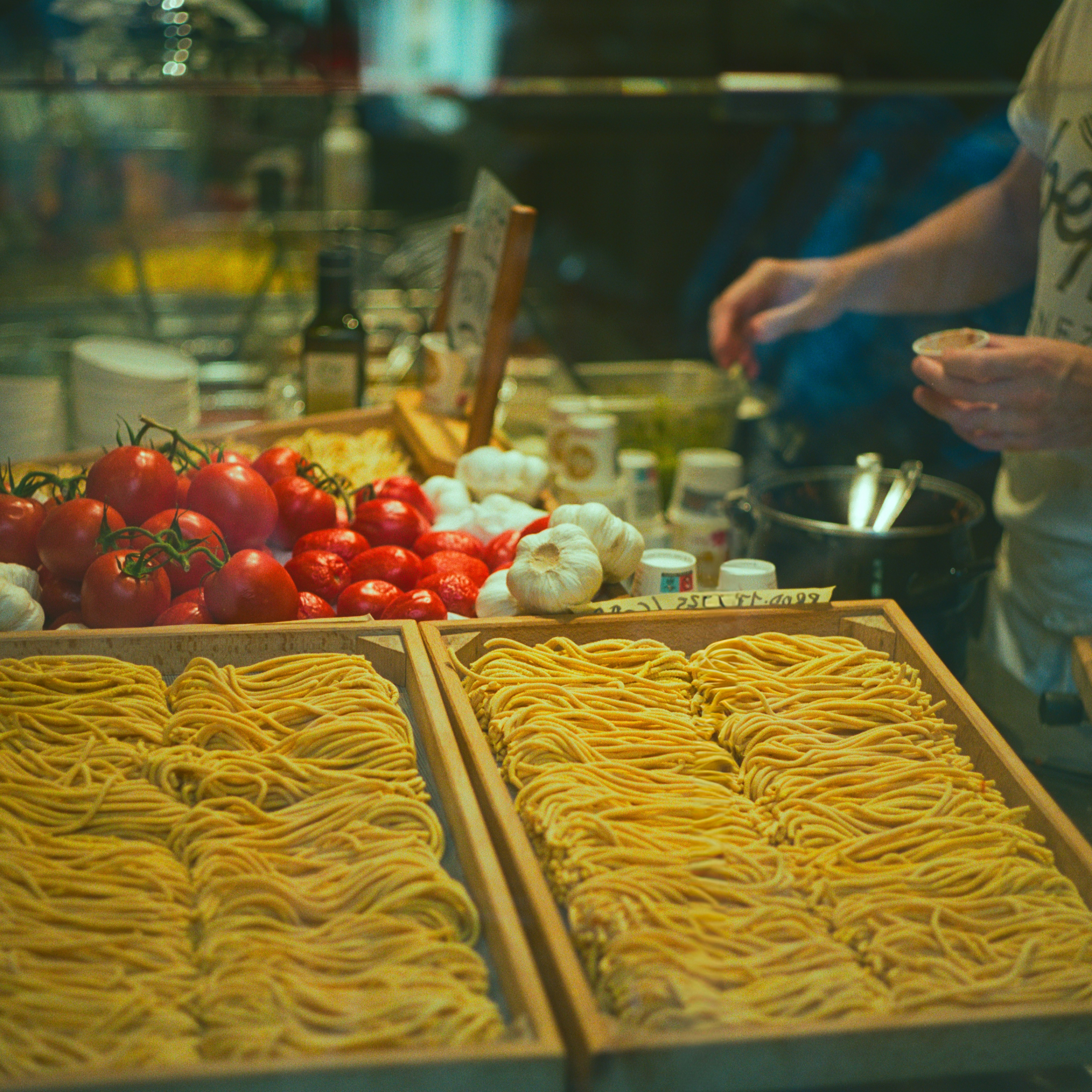 Man preparing food